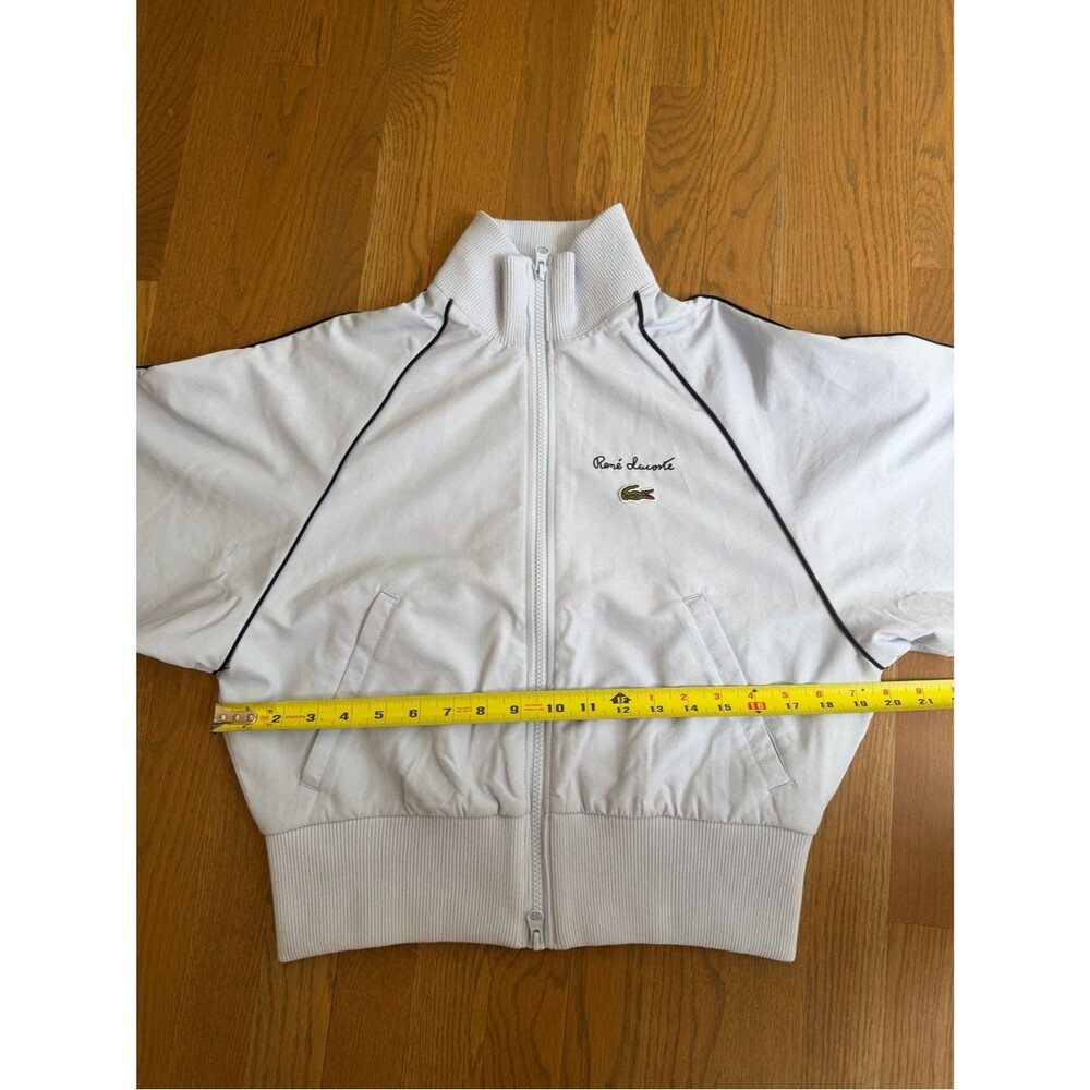 NWT Lacoste Women's Diamond Taffeta Relaxed Fit Track Jacket Phoenix Blue 38 / 6 - Picture 10 of 16